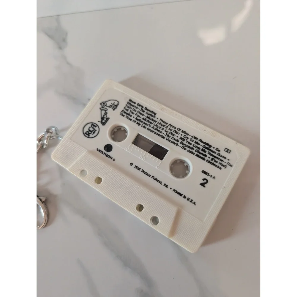Upcycled Dirty Dancing Cassette Tape Purse Charm Retro 80s Movie Soundtrack Gift